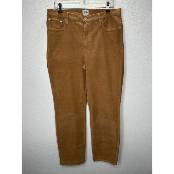 NWT J Crew Golden Brandy Vintage Slim Straight Corduroy Pants 32 / 12 - Picture 1 of 16